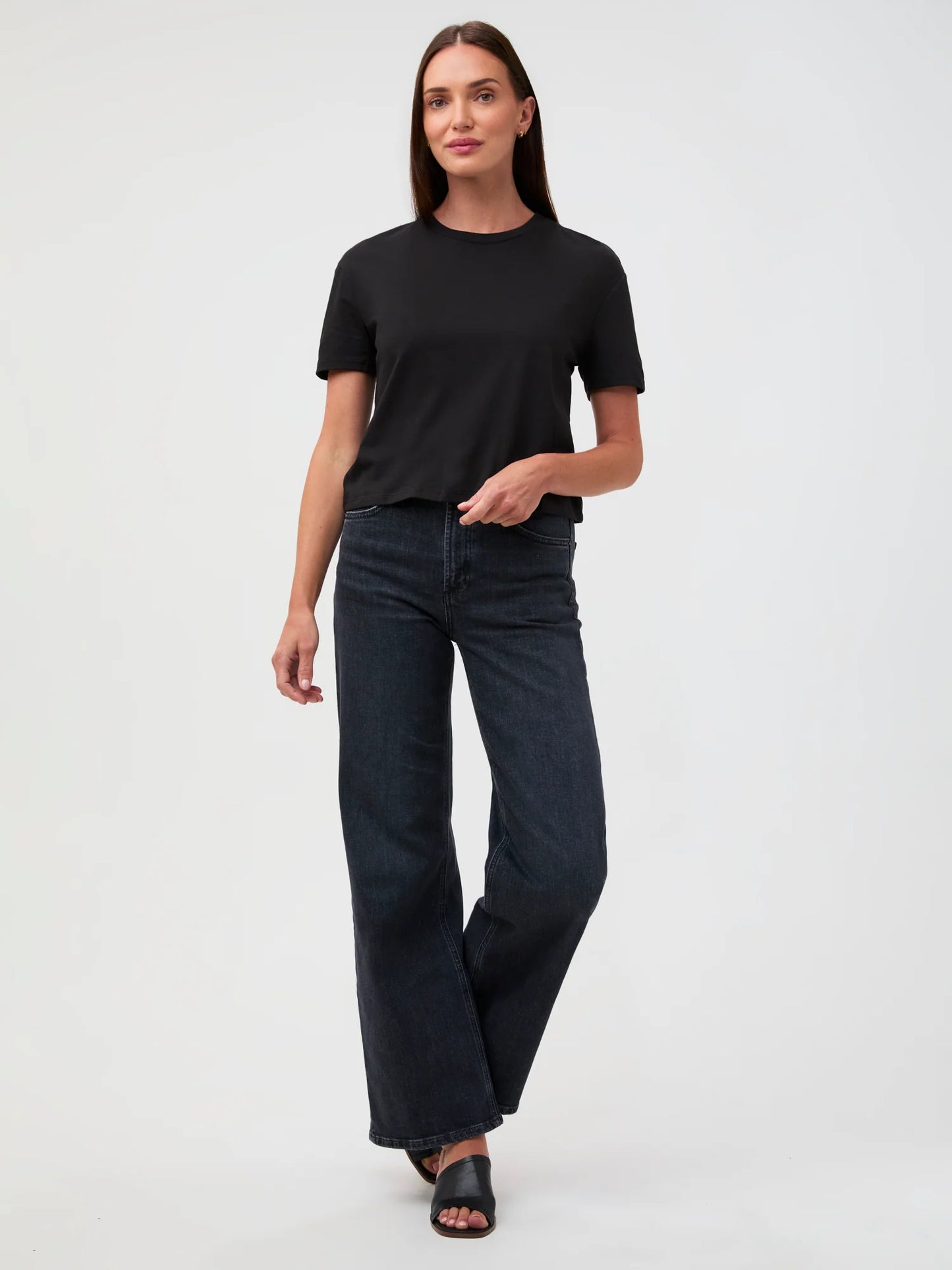 Black Boxy Tee