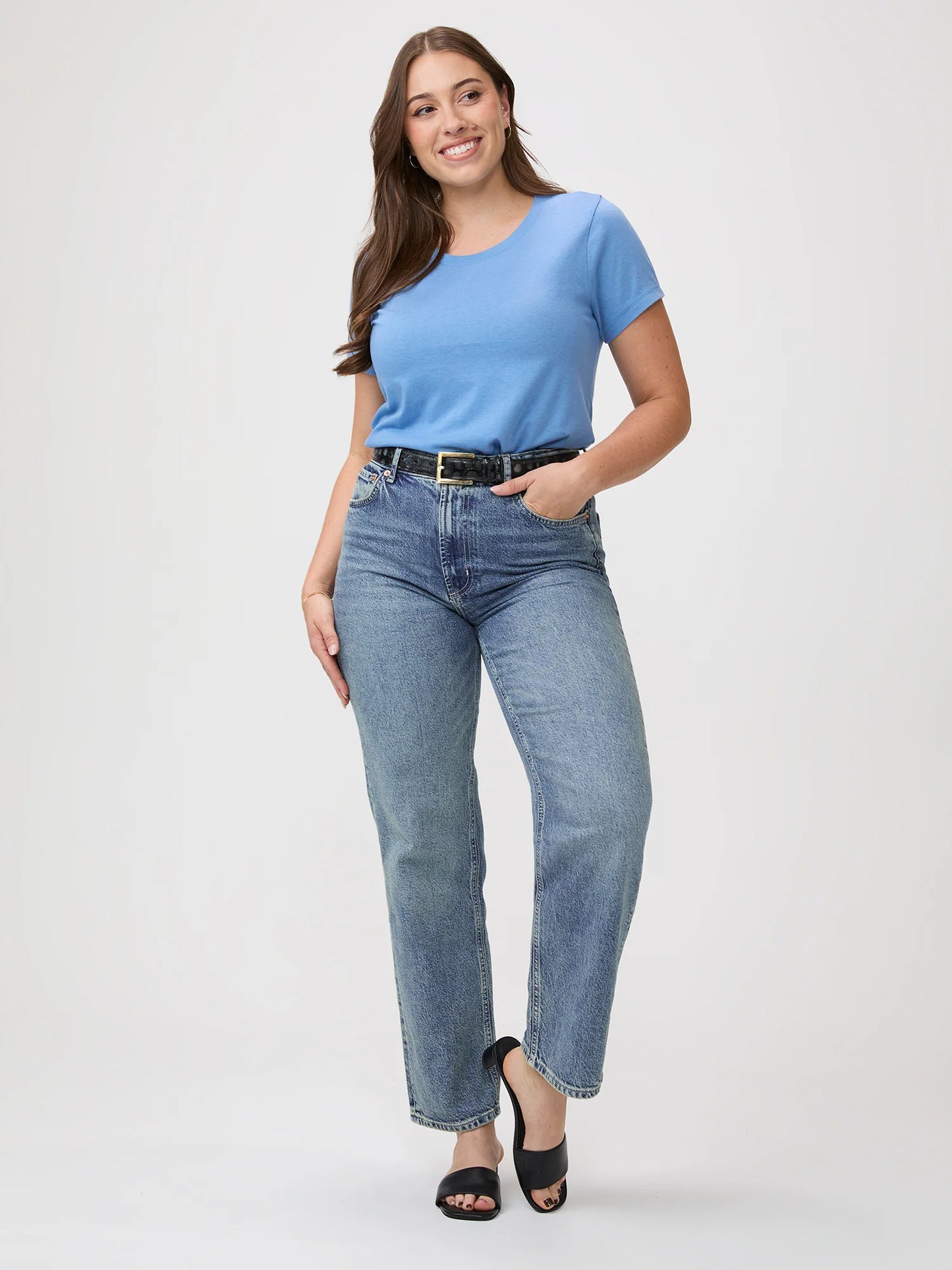 Denim Everyday Crew Neck Tee