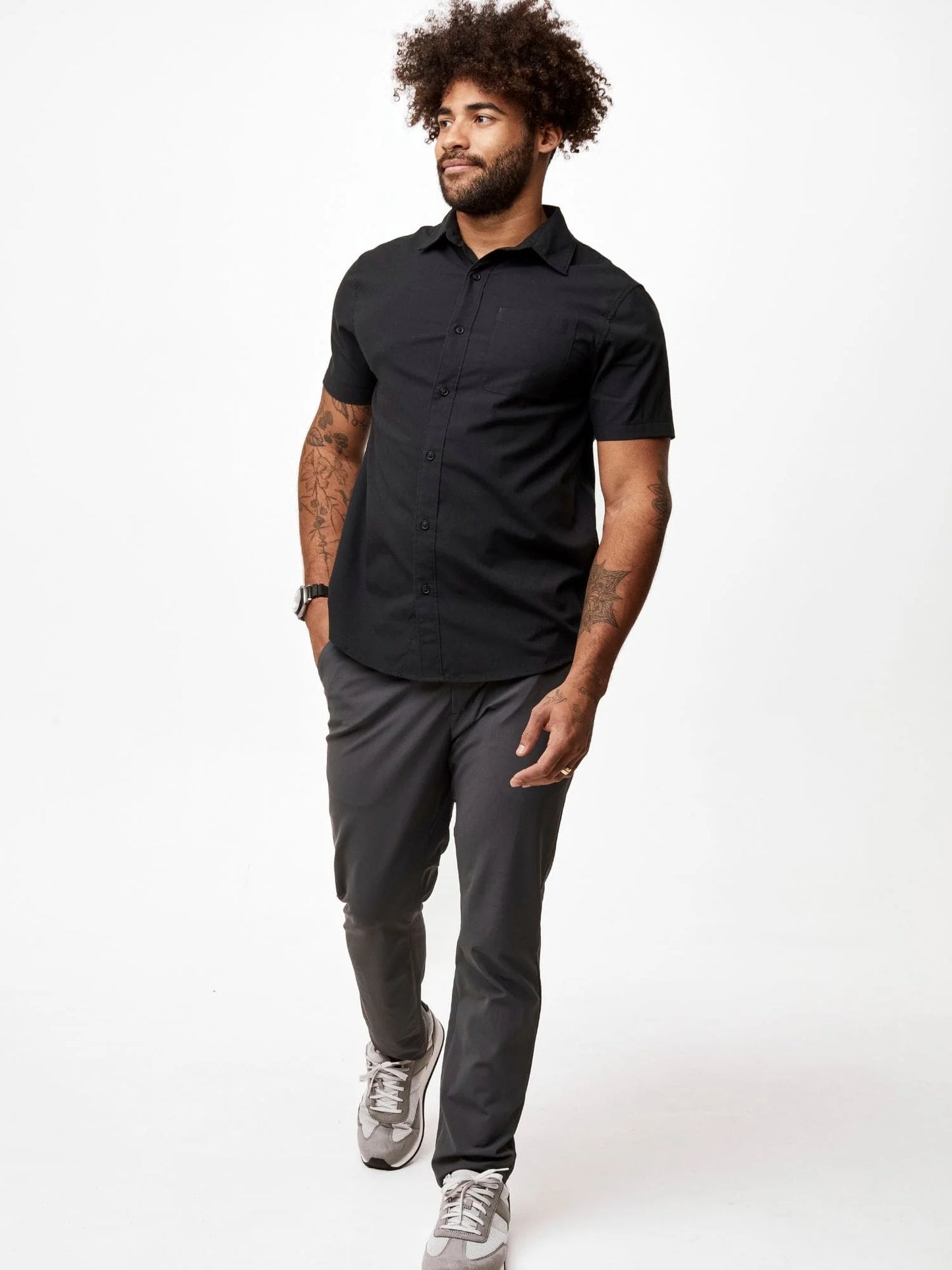 Short Sleeve Button Up Foundation 3-Pack