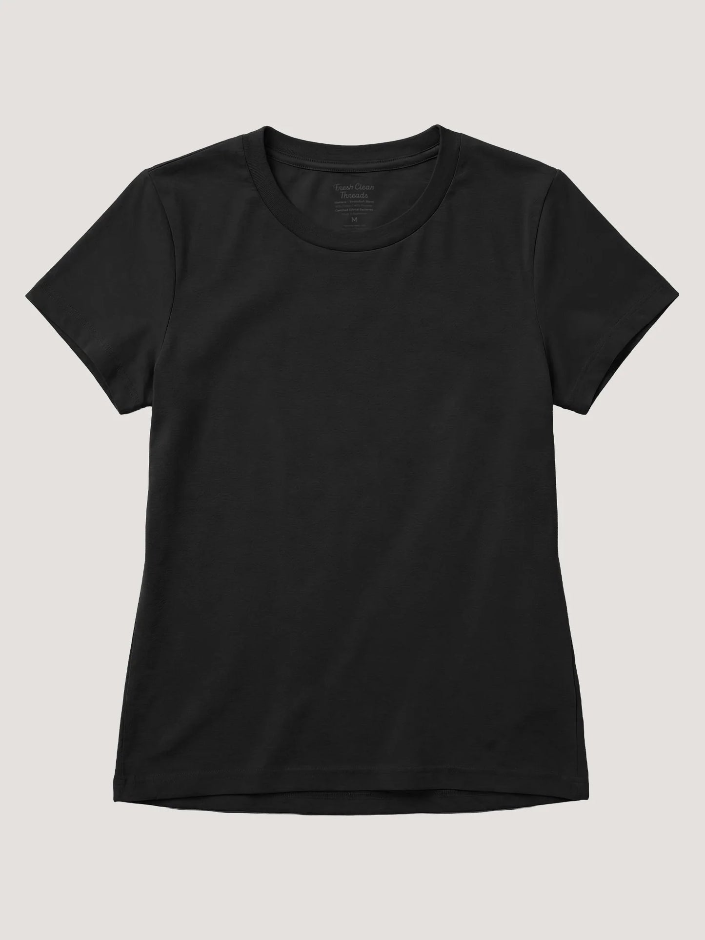 Black Everyday Crew Neck Tee