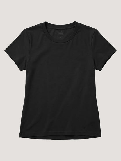 Black Everyday Crew Neck Tee