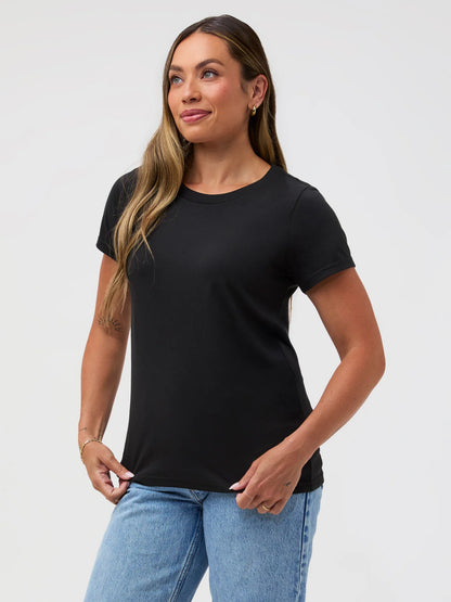 Black Everyday Crew Neck Tee
