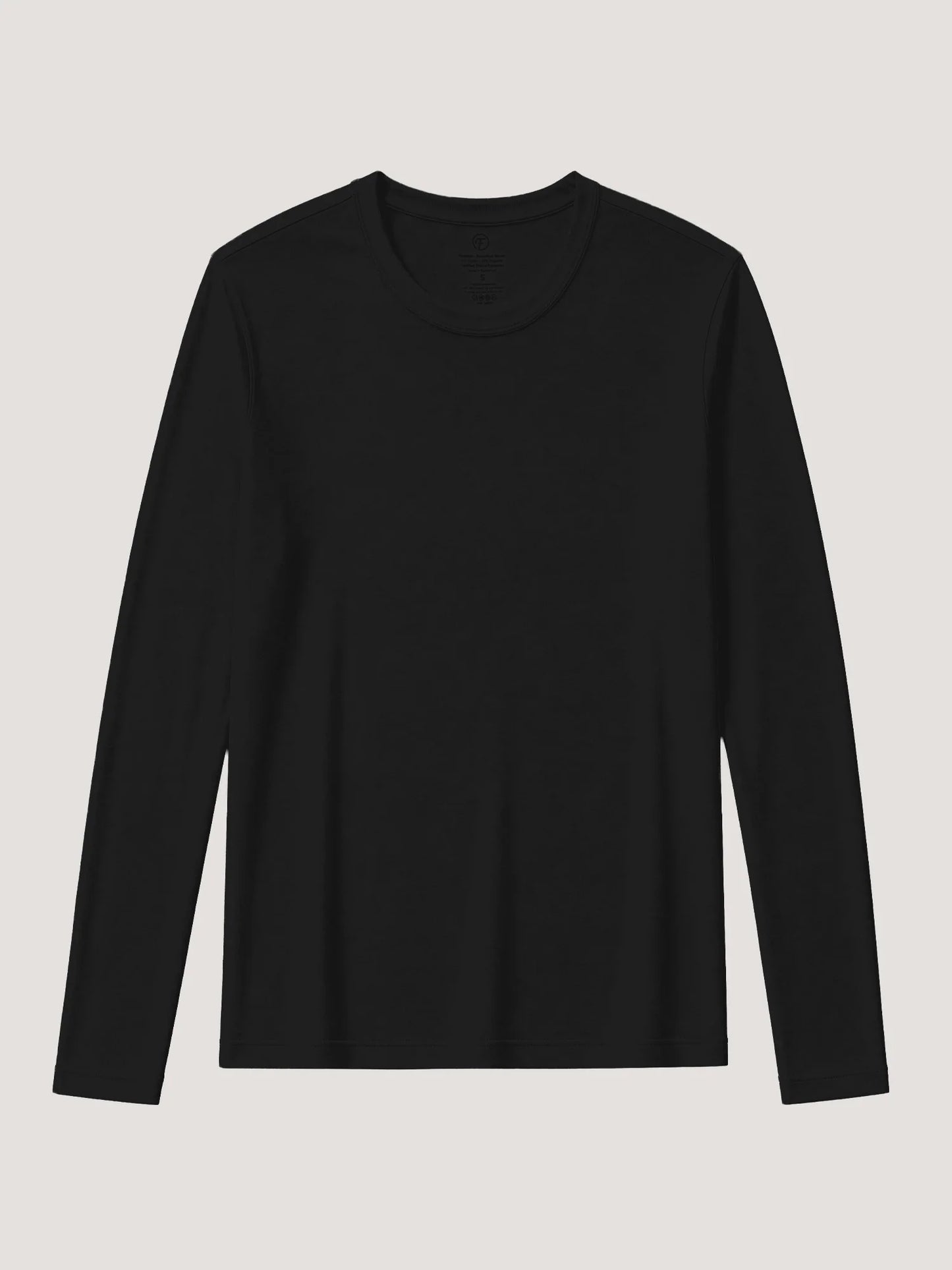 Women's Black Long Sleeve Crew