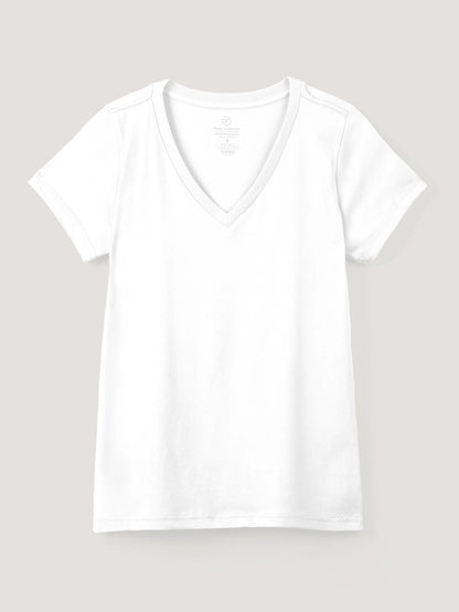 White Everyday V-Neck Tee