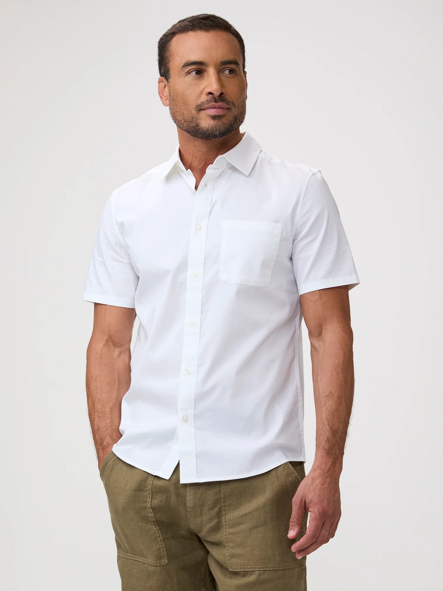 White All Day Short Sleeve Shirt