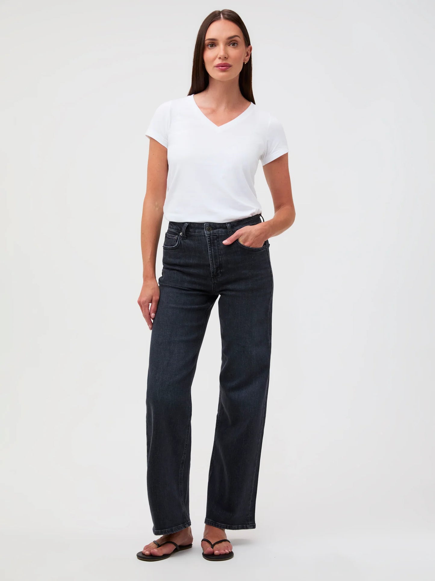 White Everyday V-Neck Tee