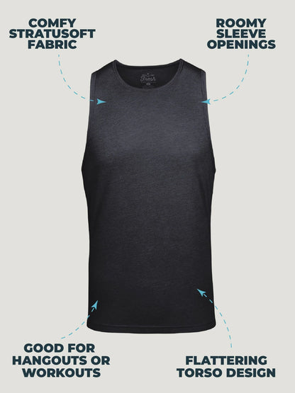 Charcoal Pacific Beach Tank Top FINAL SALE