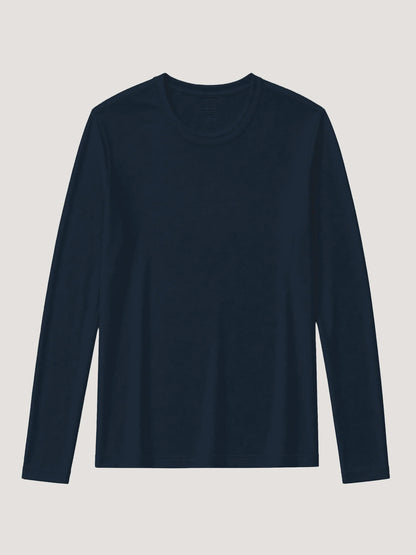 Women's Dark Navy Long Sleeve Crew