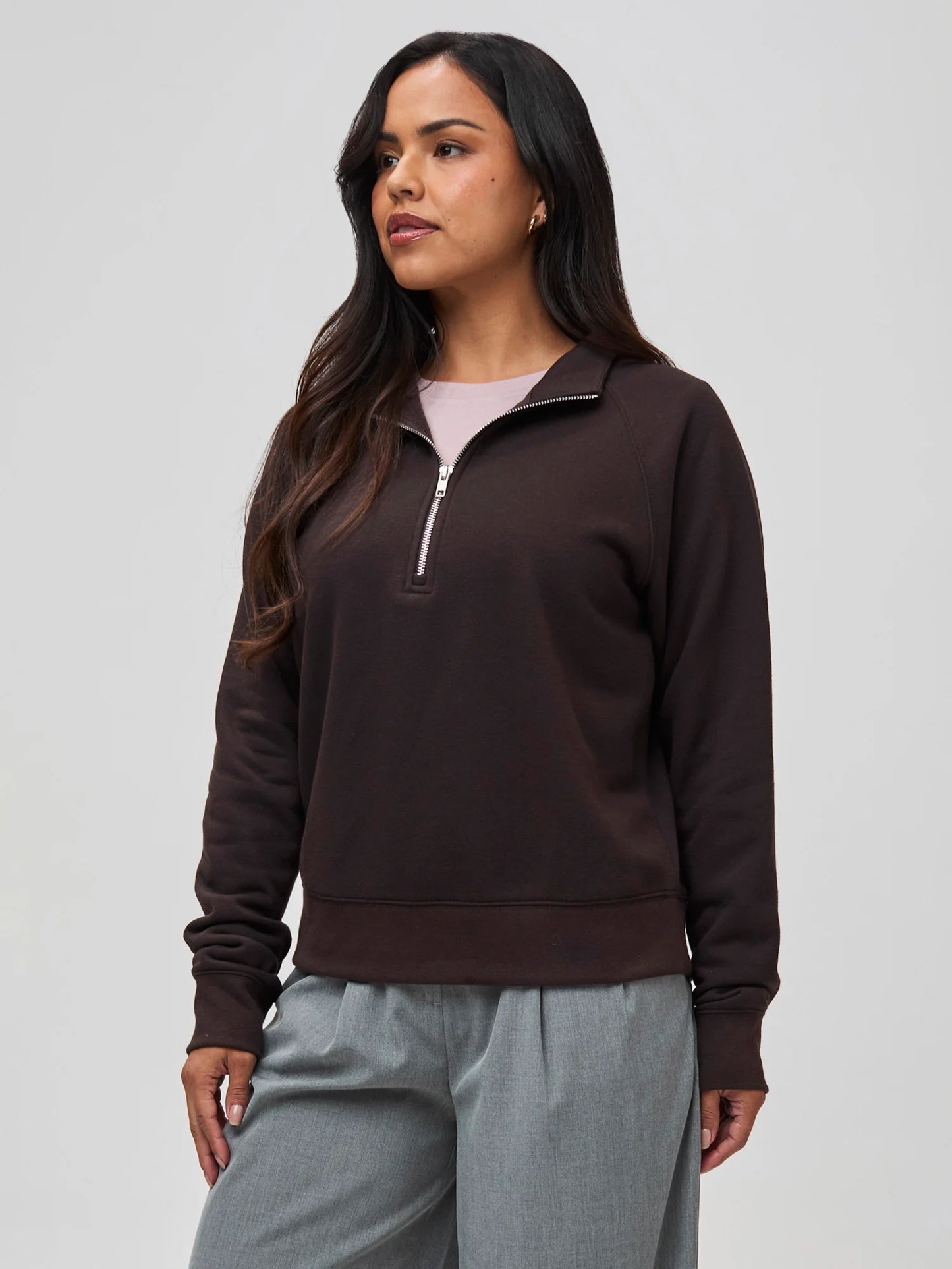 Women's Espresso Half Zip