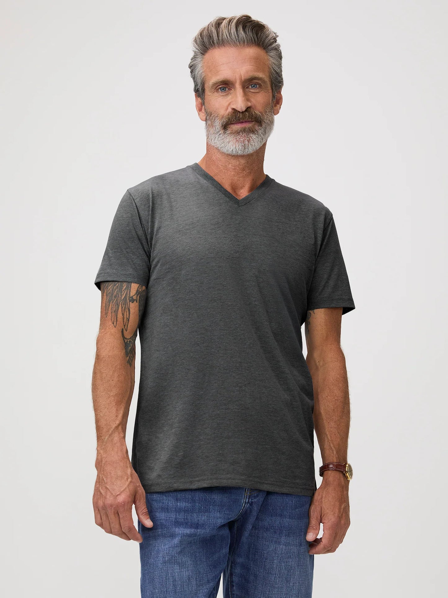 Carbon Grey V-Neck