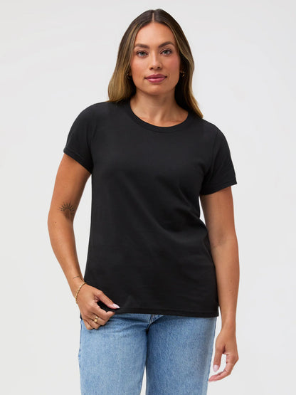 Black Everyday Crew Neck Tee