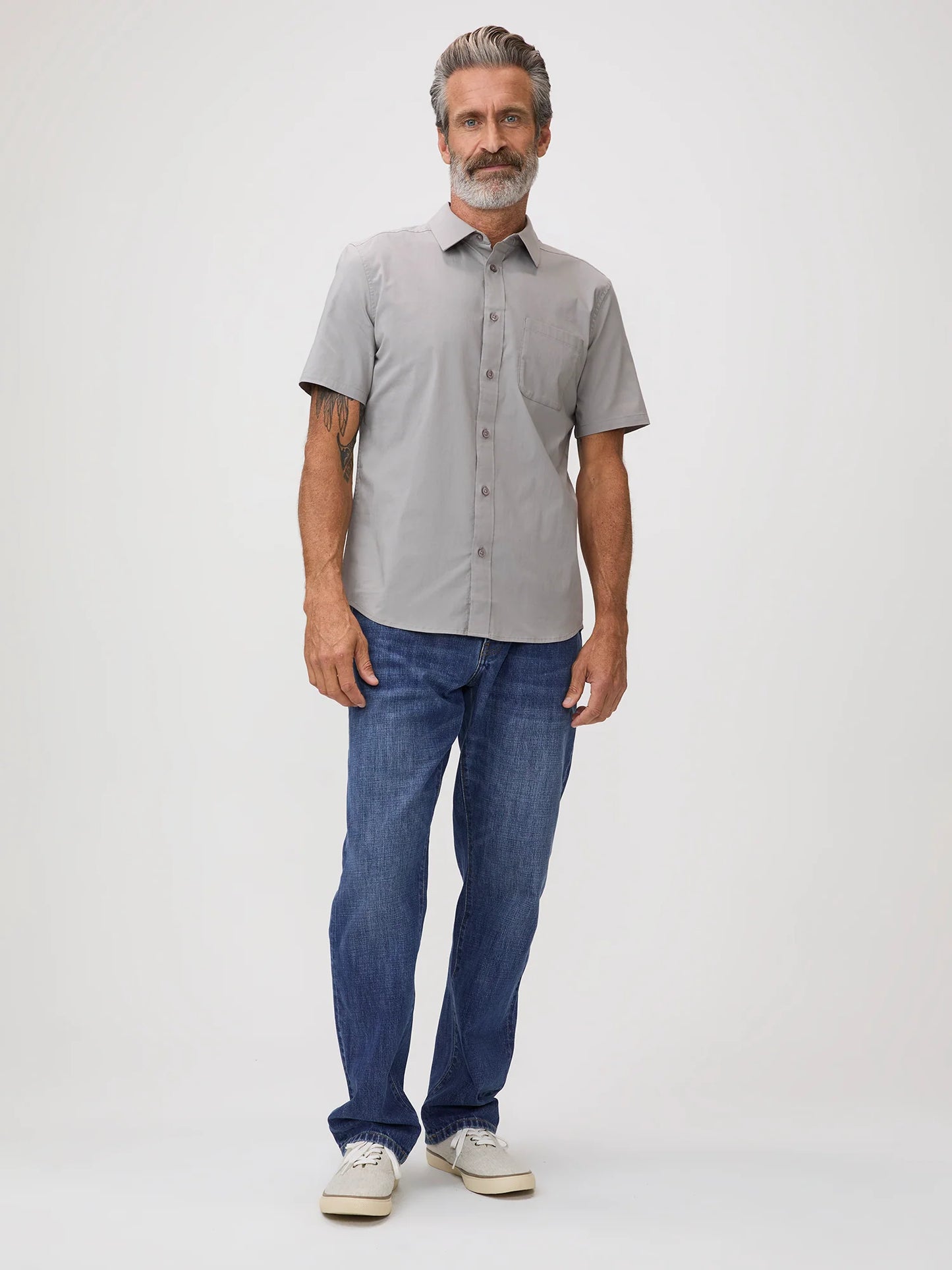 Vintage Grey All Day Short Sleeve Shirt