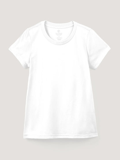White Everyday Crew Neck Tee