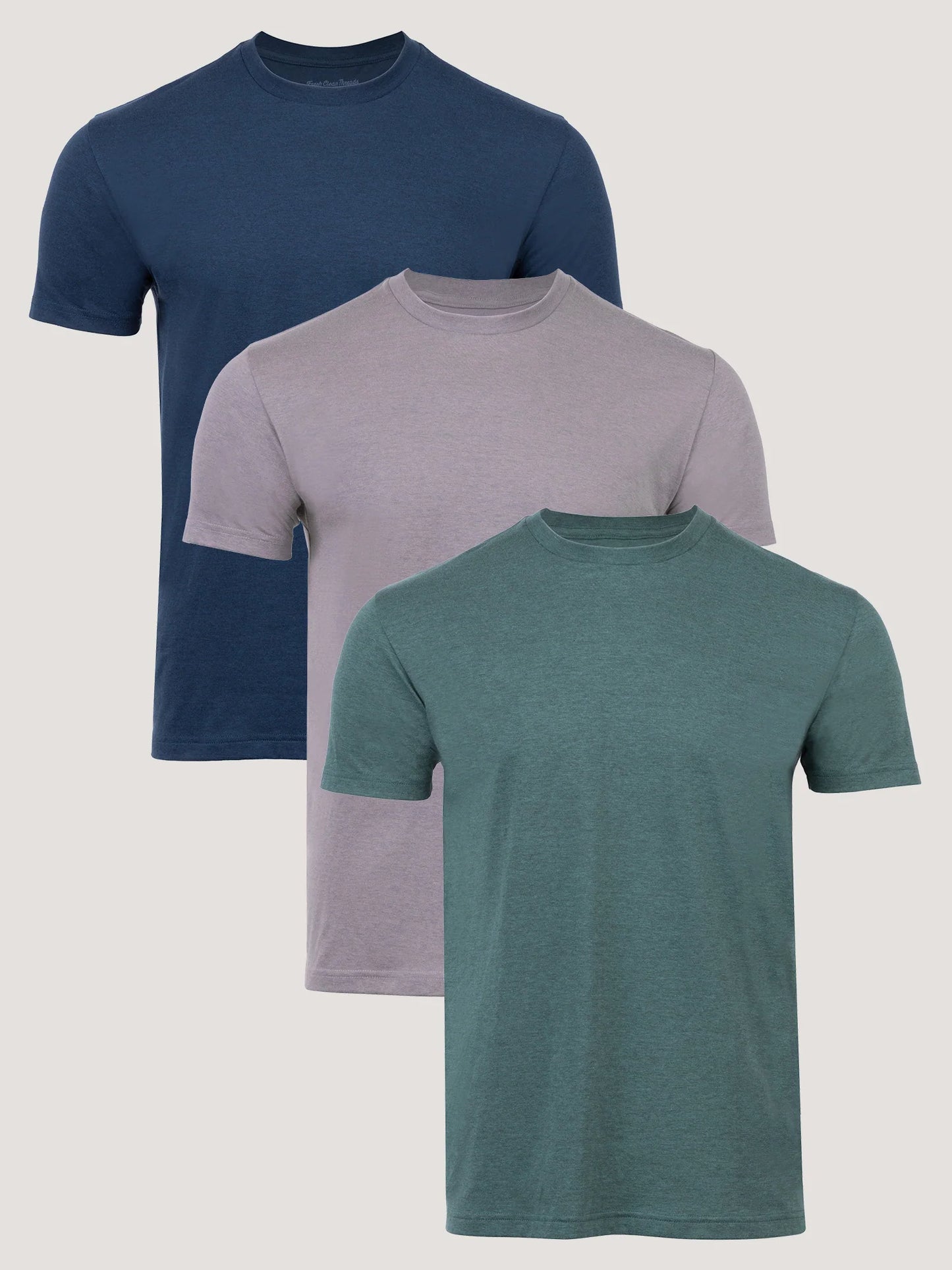 Cross Dye Crew Neck 3-Pack