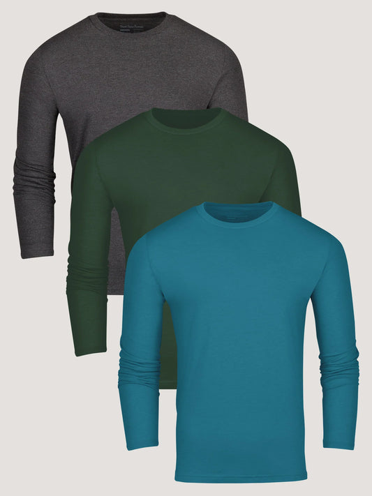 Fall Essentials Long Sleeve Crew 3-Pack