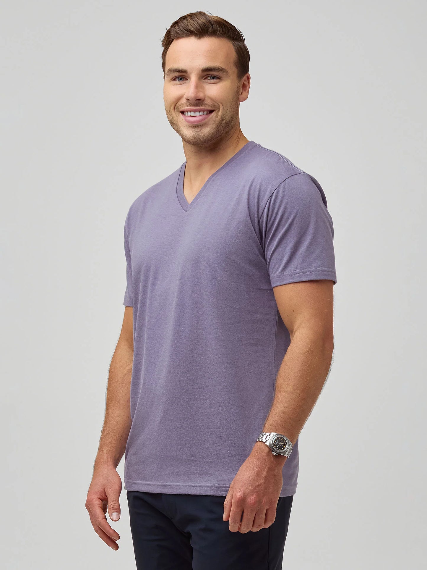 Flint Purple V-Neck