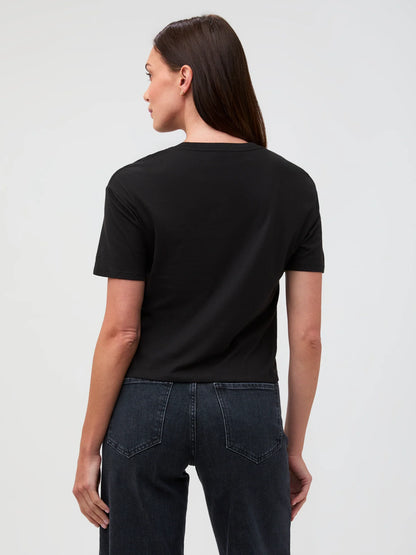 Black Boxy Tee