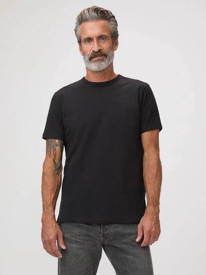 Heritage Black Cotton Crew