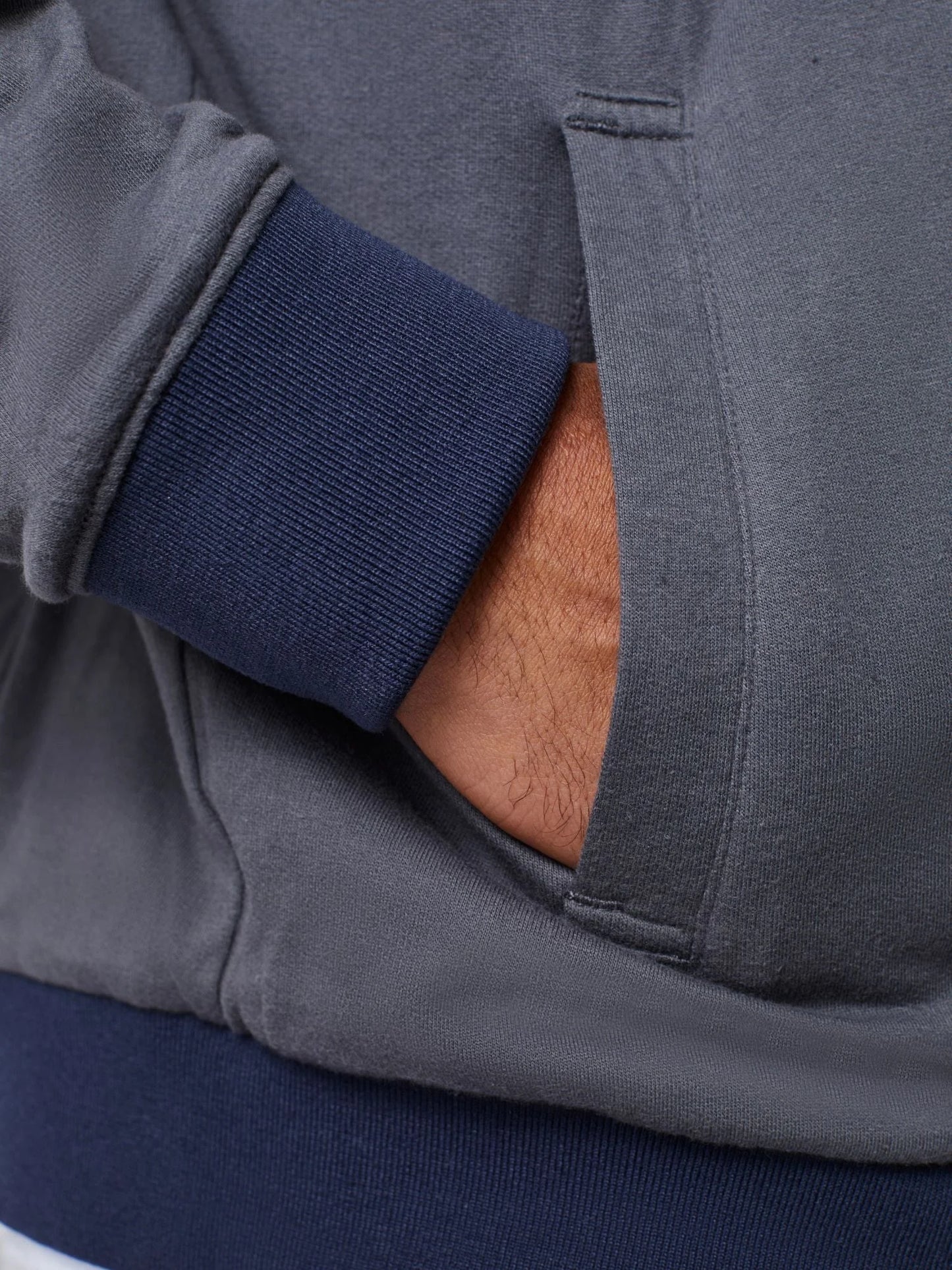 Navy + Charcoal Reversible Bomber Jacket