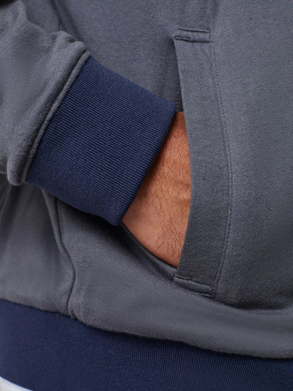 Navy + Charcoal Reversible Bomber Jacket