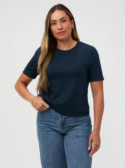 Dark Navy Boxy Tee