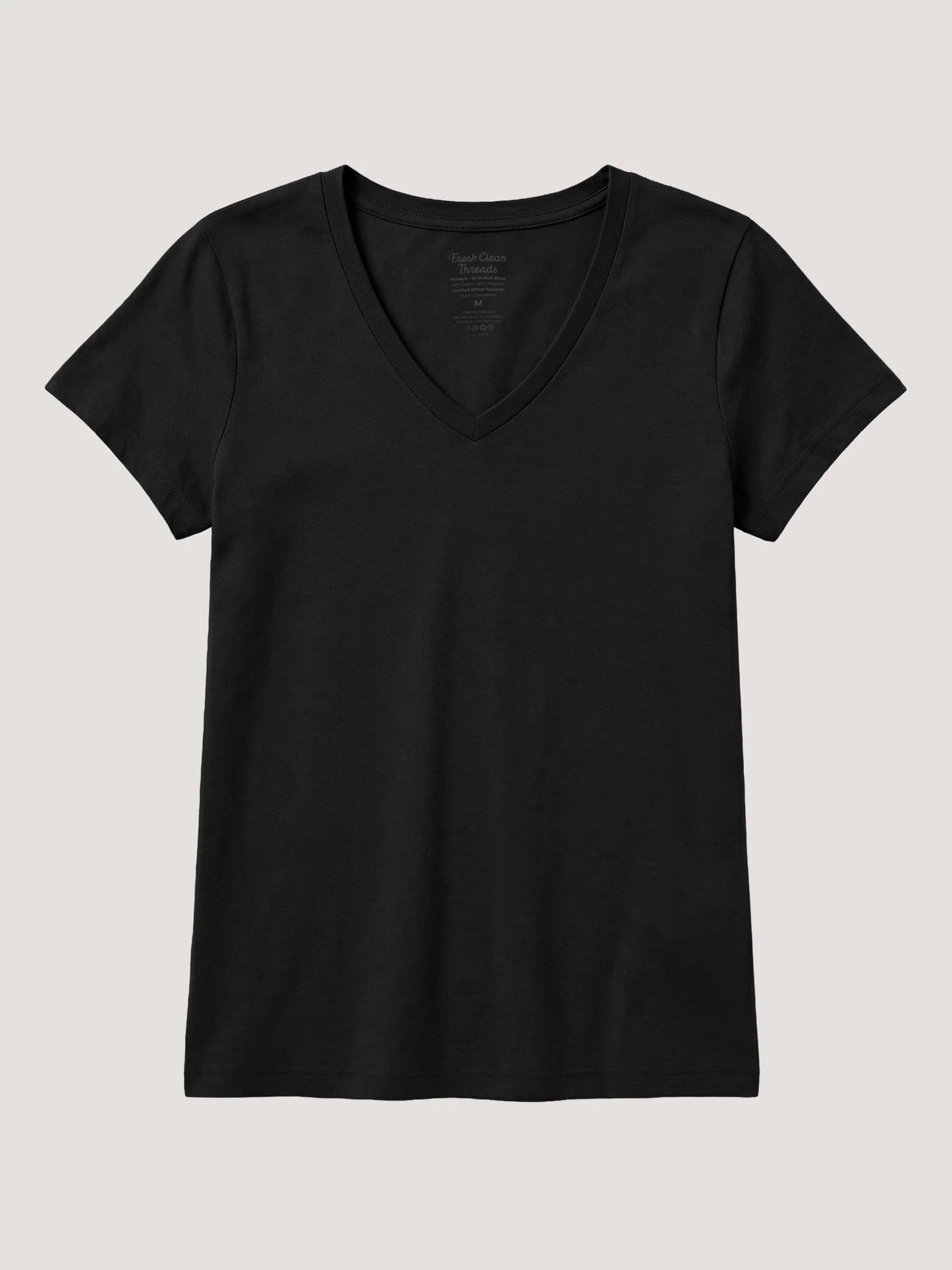Black Everyday V-Neck Tee
