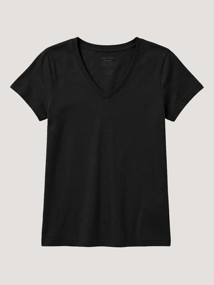 Black Everyday V-Neck Tee