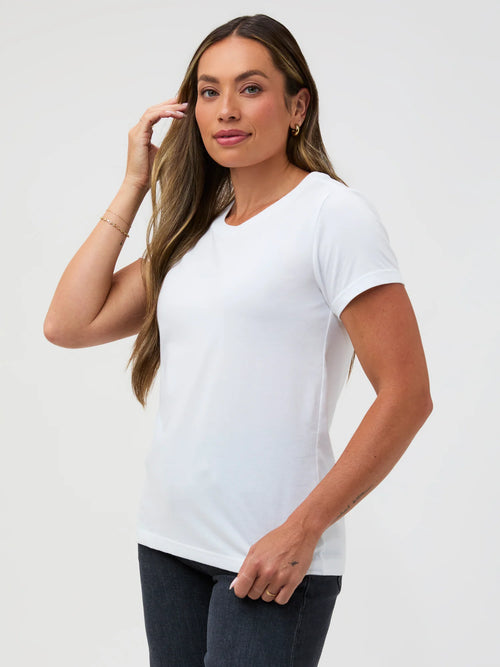 White Everyday Crew Neck Tee