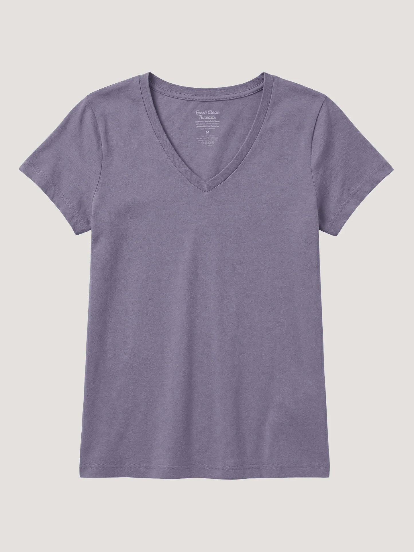 Flint Purple Everyday V-Neck Tee