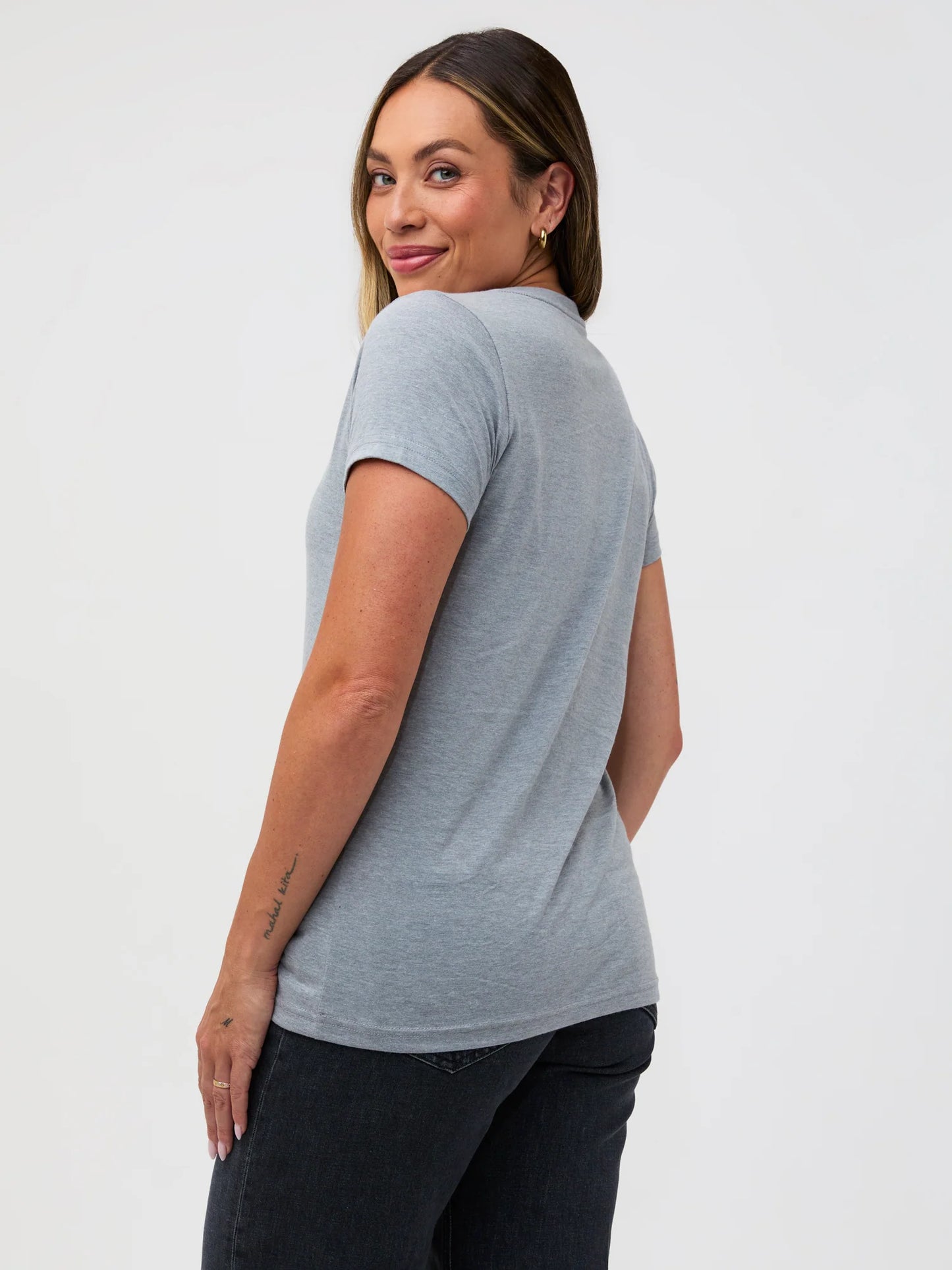 Heather Grey Everyday V-Neck Tee