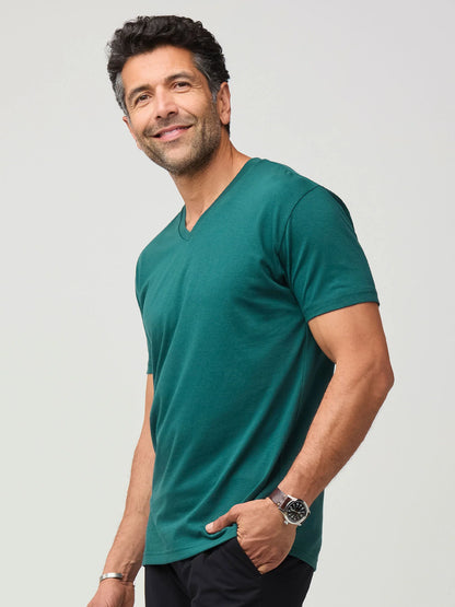 Dark Emerald V-Neck