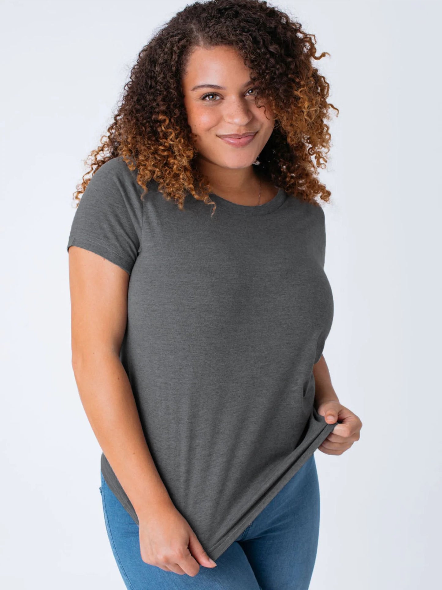 Carbon Grey Everyday Crew Neck Tee