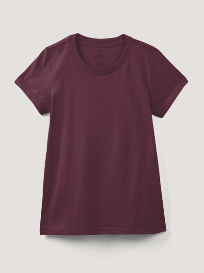 Merlot Everyday Crew Neck Tee