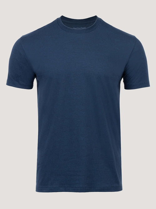 Indigo Cross Dye Crew Neck