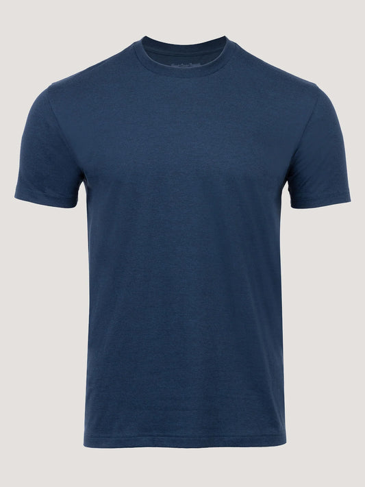 Indigo Cross Dye Crew Neck