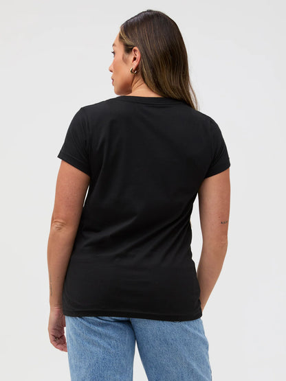 Women's V-Neck All Black 5-Pack
