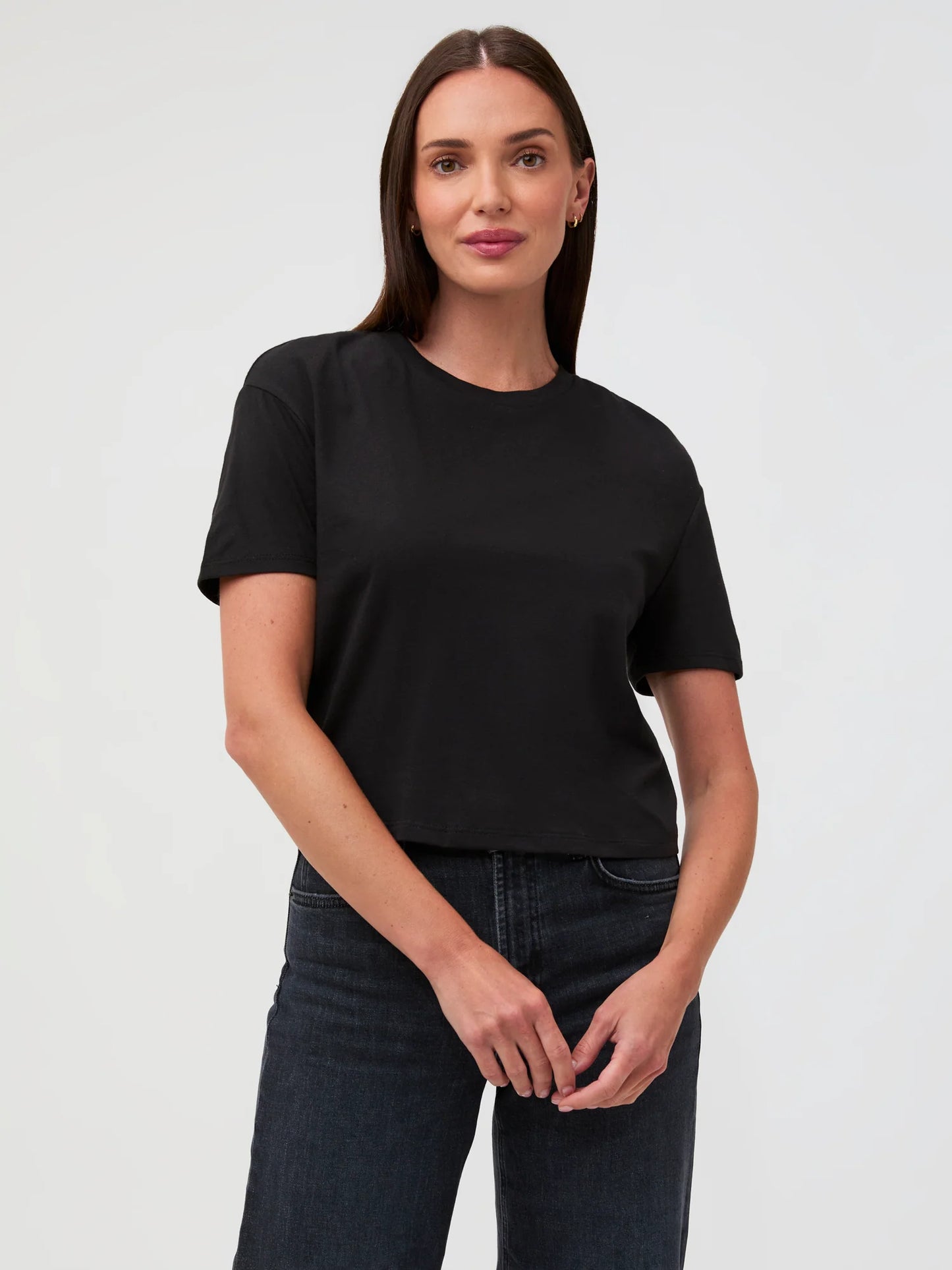 Black Boxy Tee