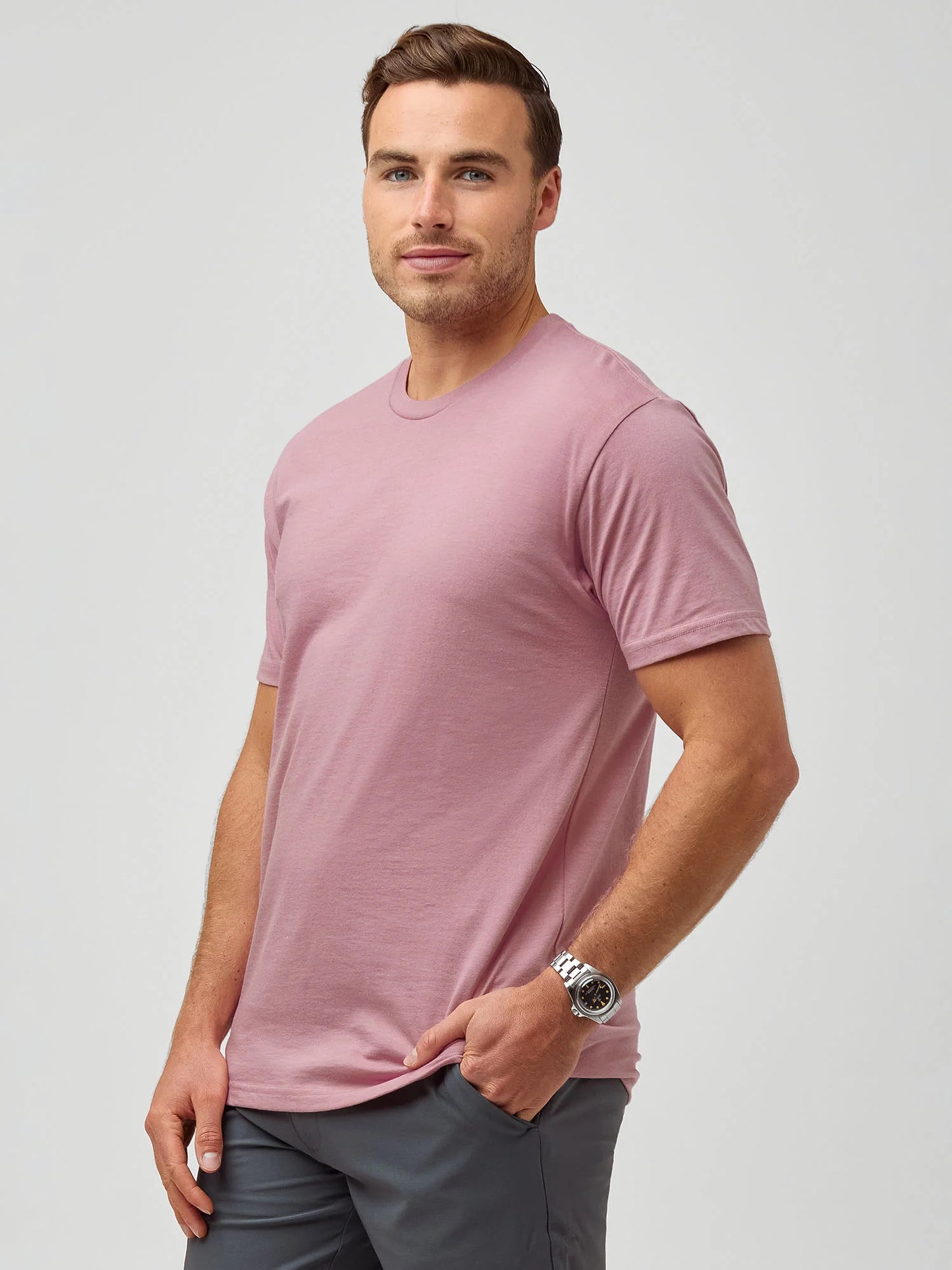 Chalk Pink Crew Neck