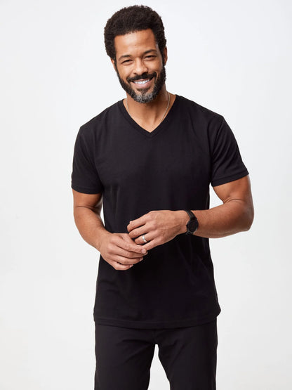 All Black V-Neck 10-Pack