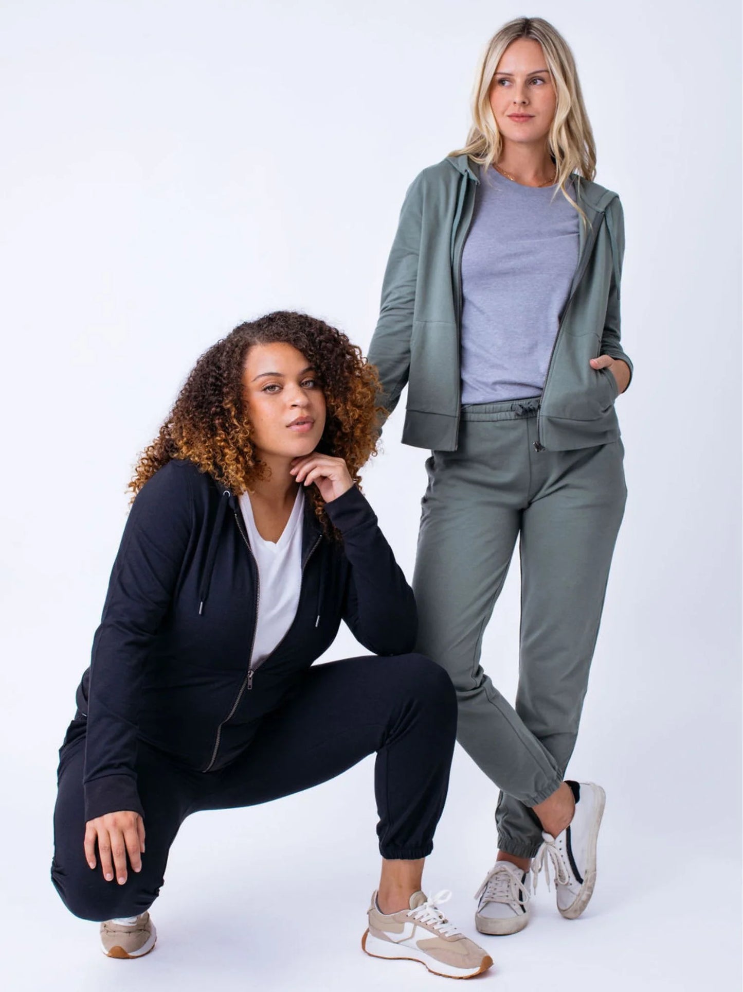 Women's Black Terry Jogger