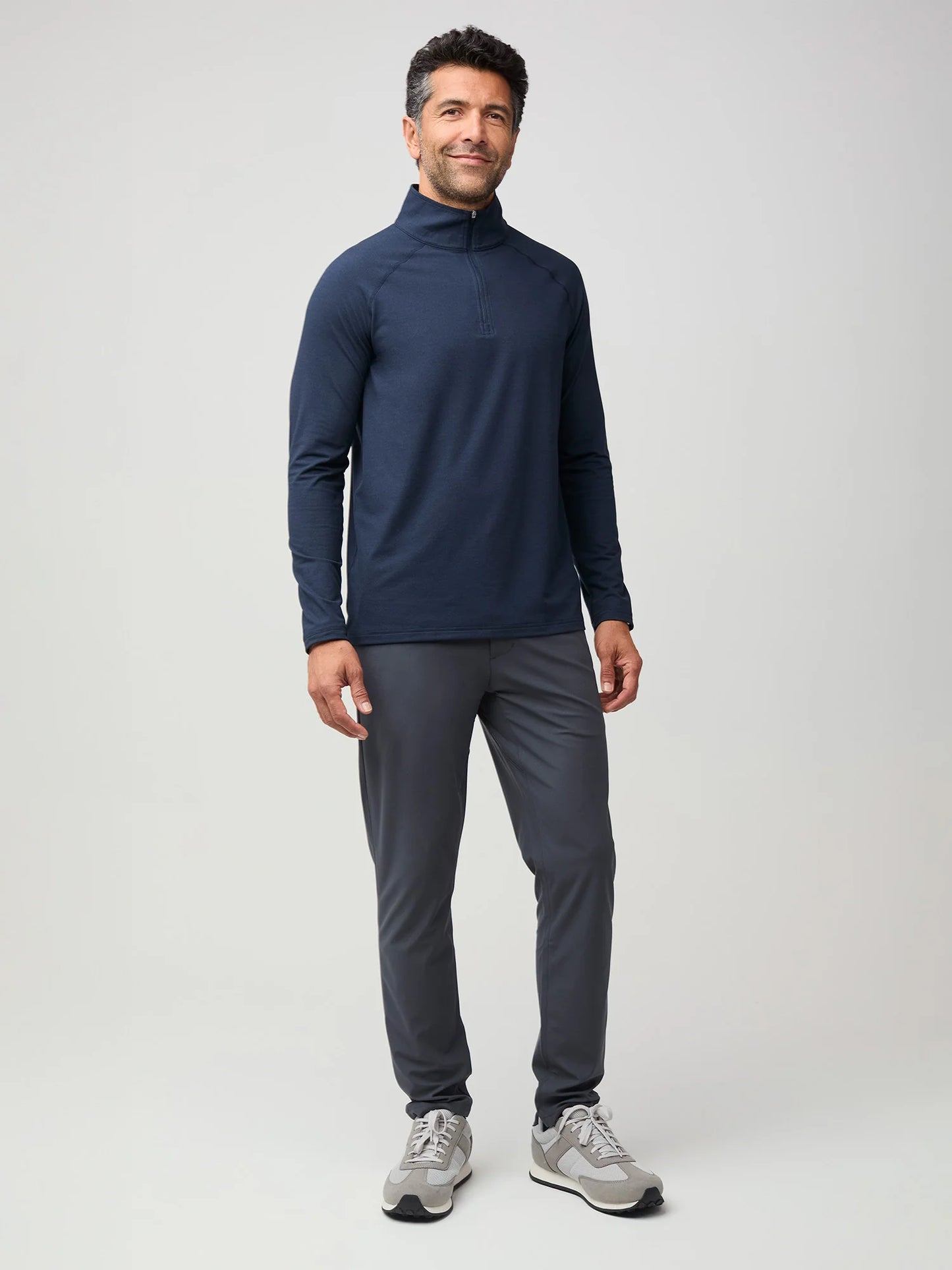 Tech Quarter Zip Black + Navy 2-Pack