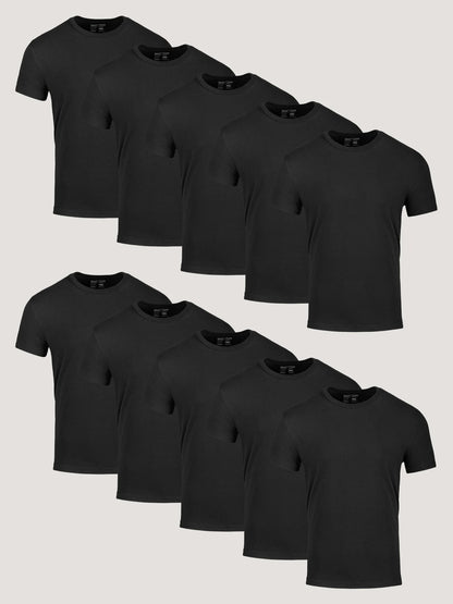 All Black Crew 10-Pack