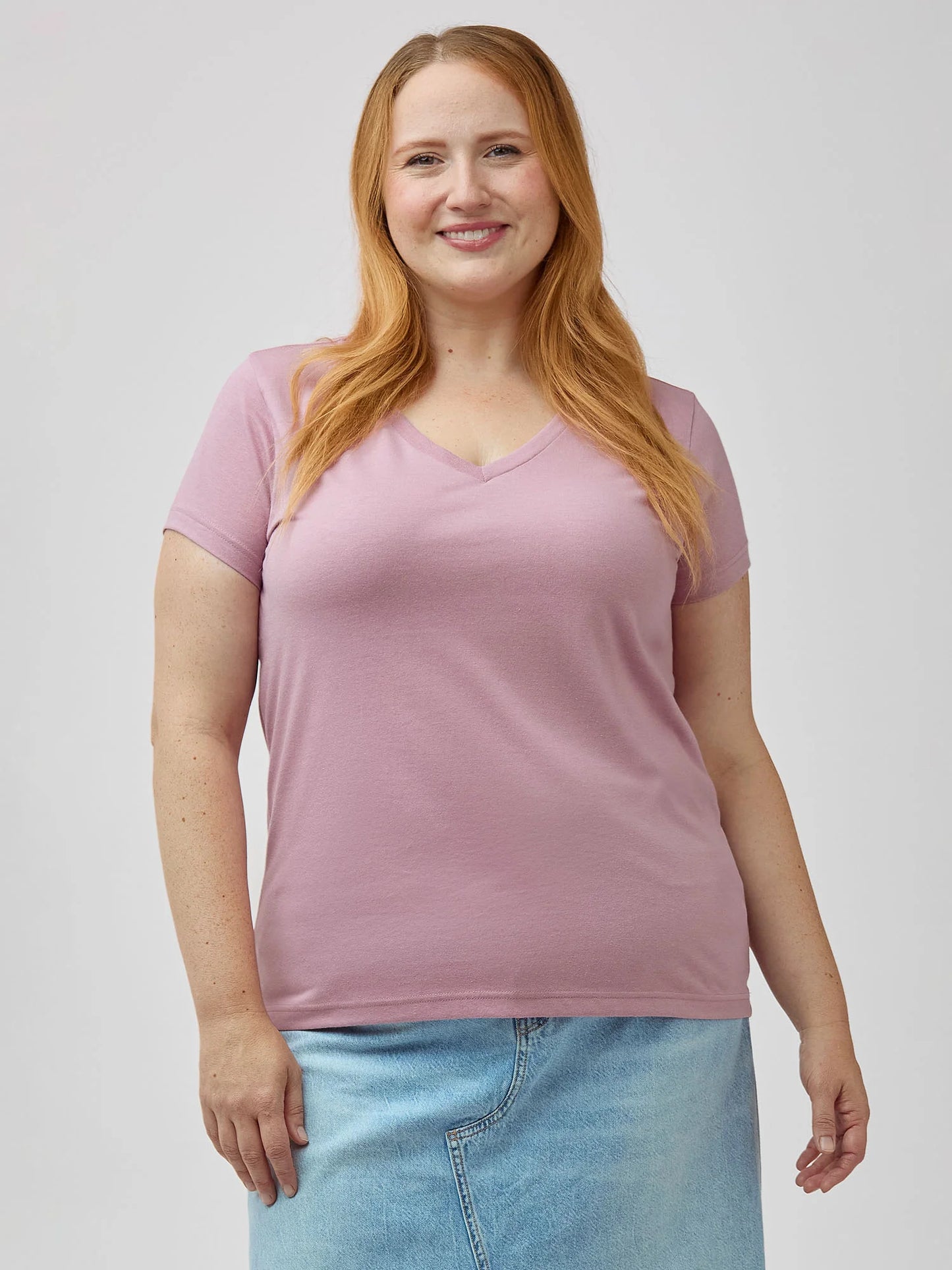 Chalk Pink Everyday V-Neck Tee