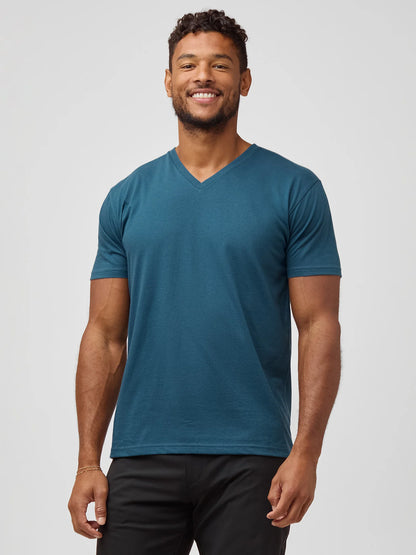 Sea Blue V-Neck