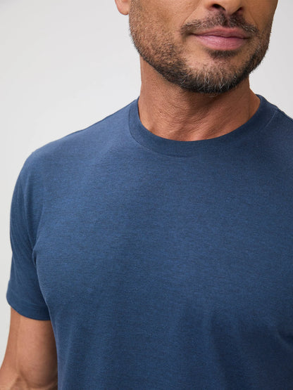 Indigo Cross Dye Crew Neck