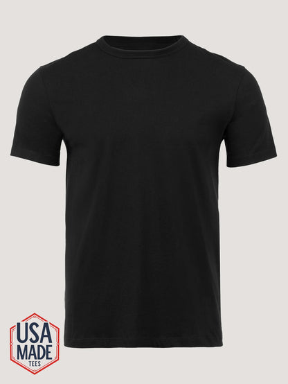 Heritage Black Cotton Crew