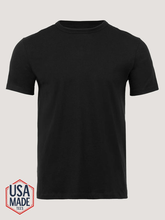 Heritage Black Cotton Crew