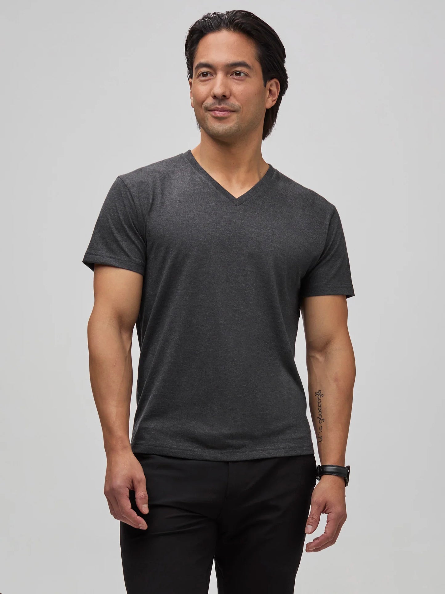 Charcoal V-Neck
