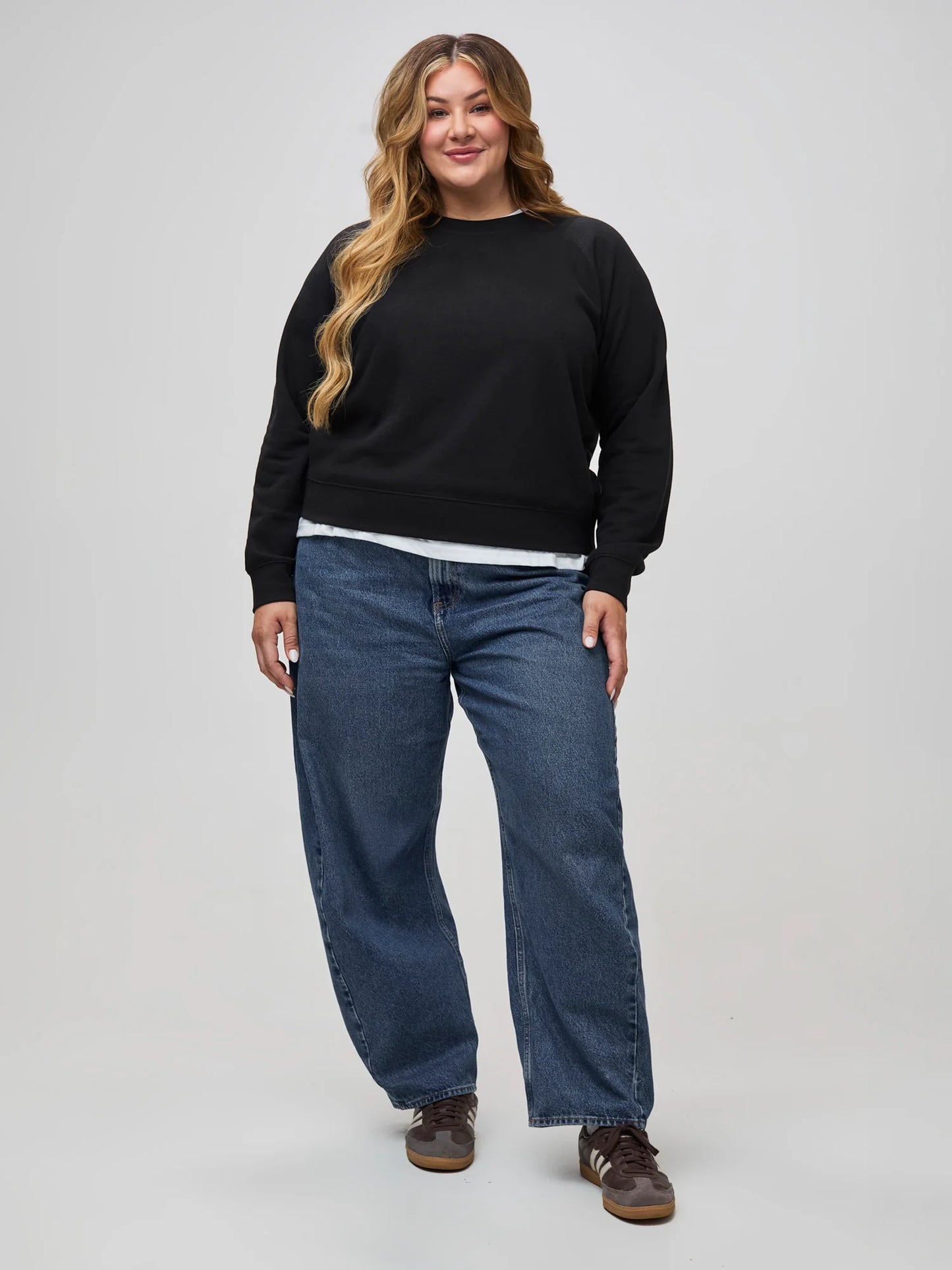 Women's Black Crew Sweatshirt