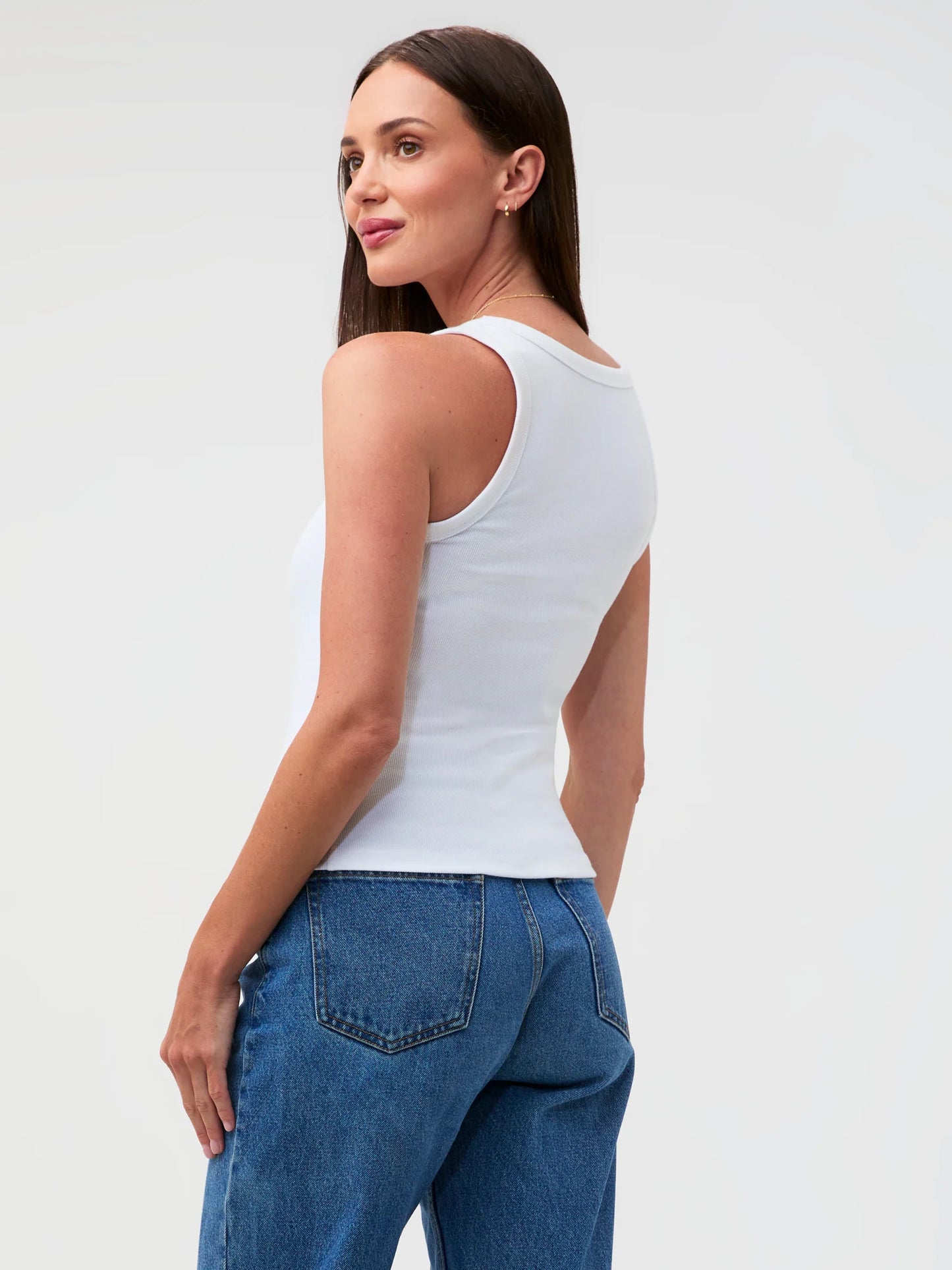White Ribbed Tank 2-Pack